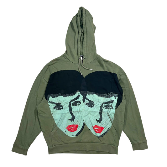 Womanly Beauty 1/1 Army Green Hoodie (Size S)