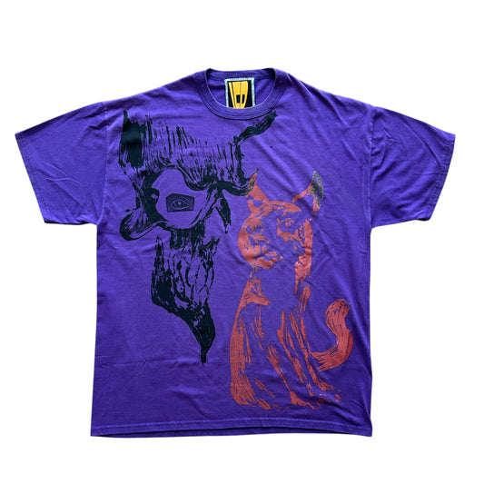 Skelly/ Cat 1/1 Purple Tee (Size XL)