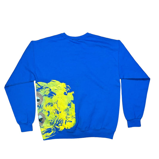 Plastered Face 1/1 Blue Sweater (Size L)