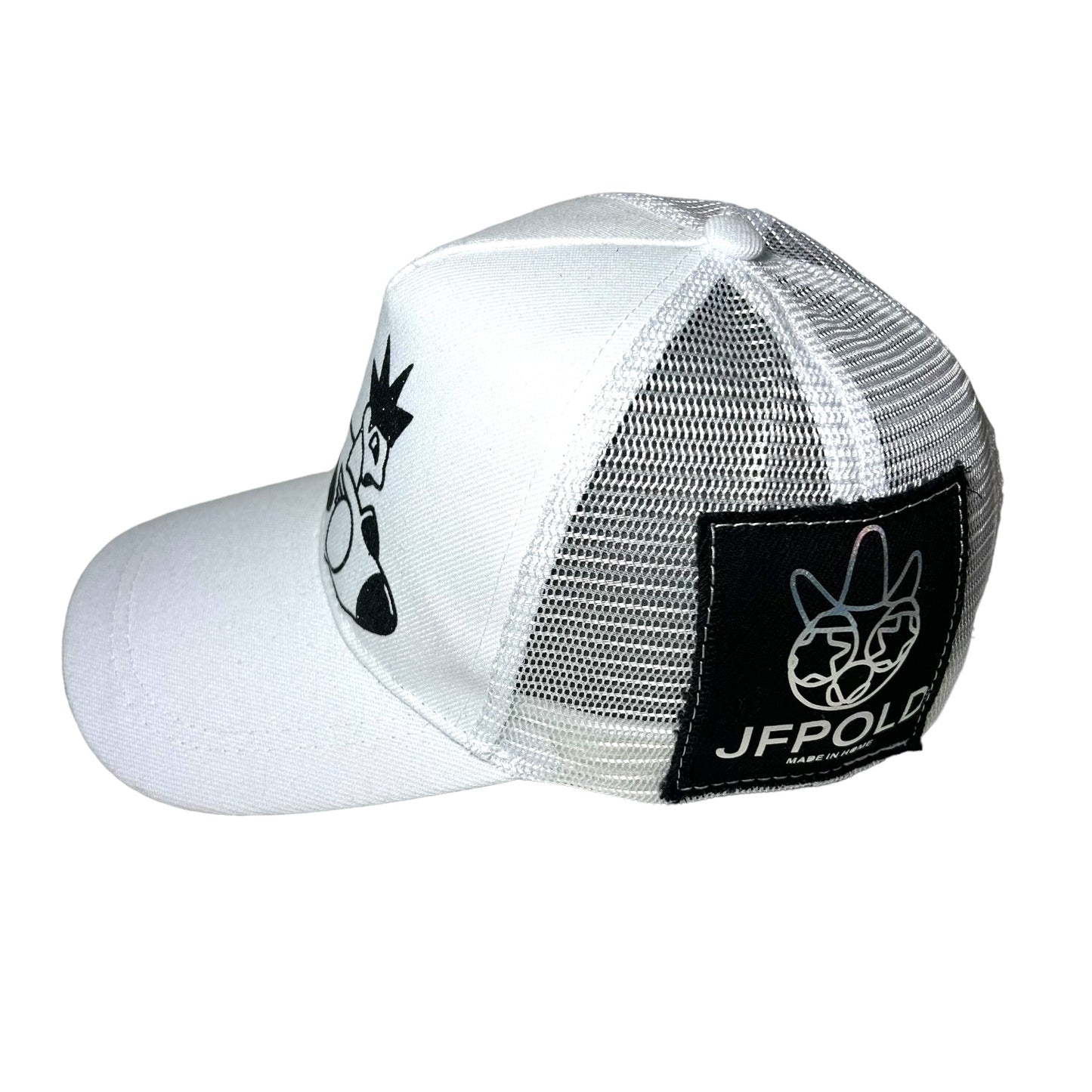 Cartoon Airplane Trucker Hat White