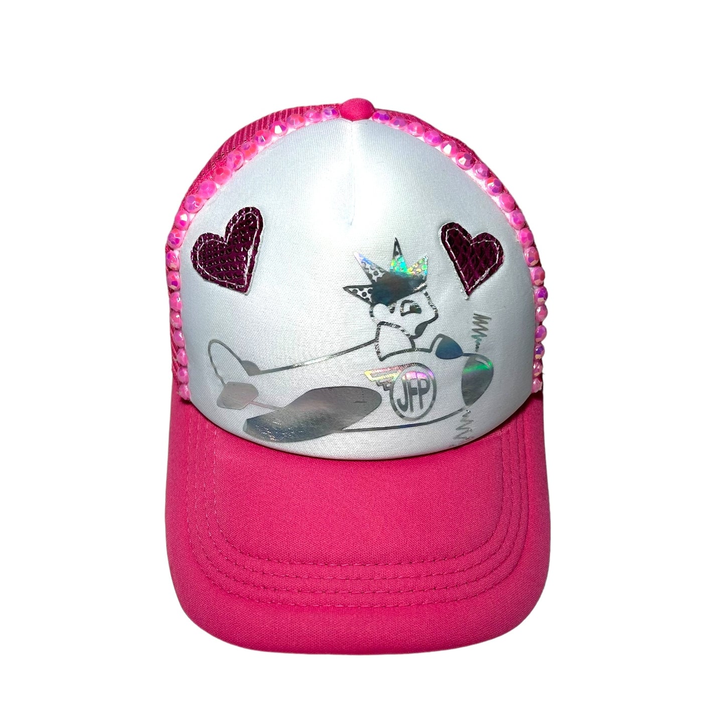 1/1 Cartoon Airplane Trucker Hat Loving Mood