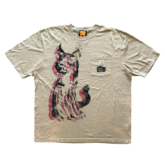 Spooky Cat 1/1 Tan Tee (Size XL)