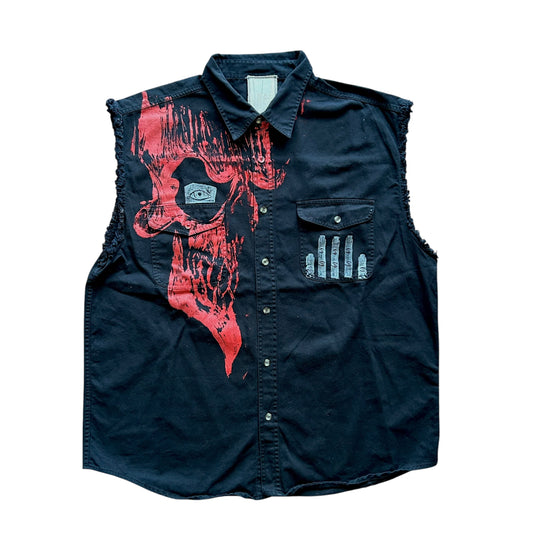 Skelly 2/2 Black Vest (Size XXL)