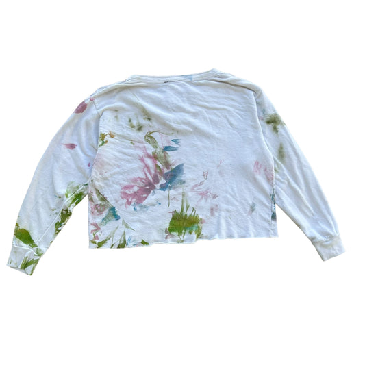 Plastered Face 1/1 White Paint Longsleeve (Size M)