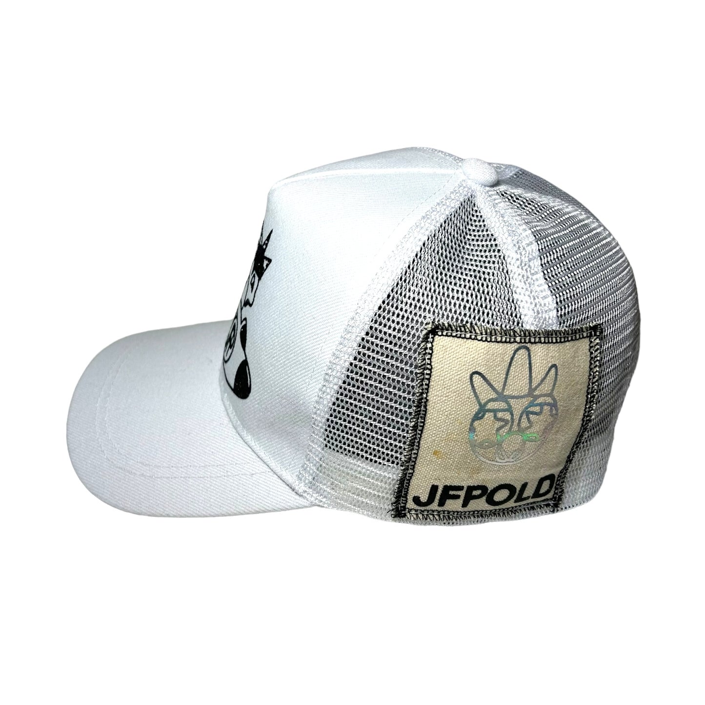 Cartoon Airplane Trucker Hat White